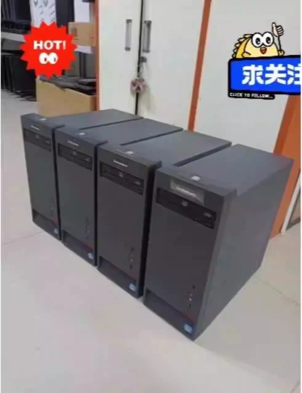 四核、i5二手办公电脑转让.联想台式电脑全套 有很多办公台式电脑要处理都是自用的好电脑。原装9成新35台，着急便宜处理了，全套转650/台，要全套送键盘鼠标。